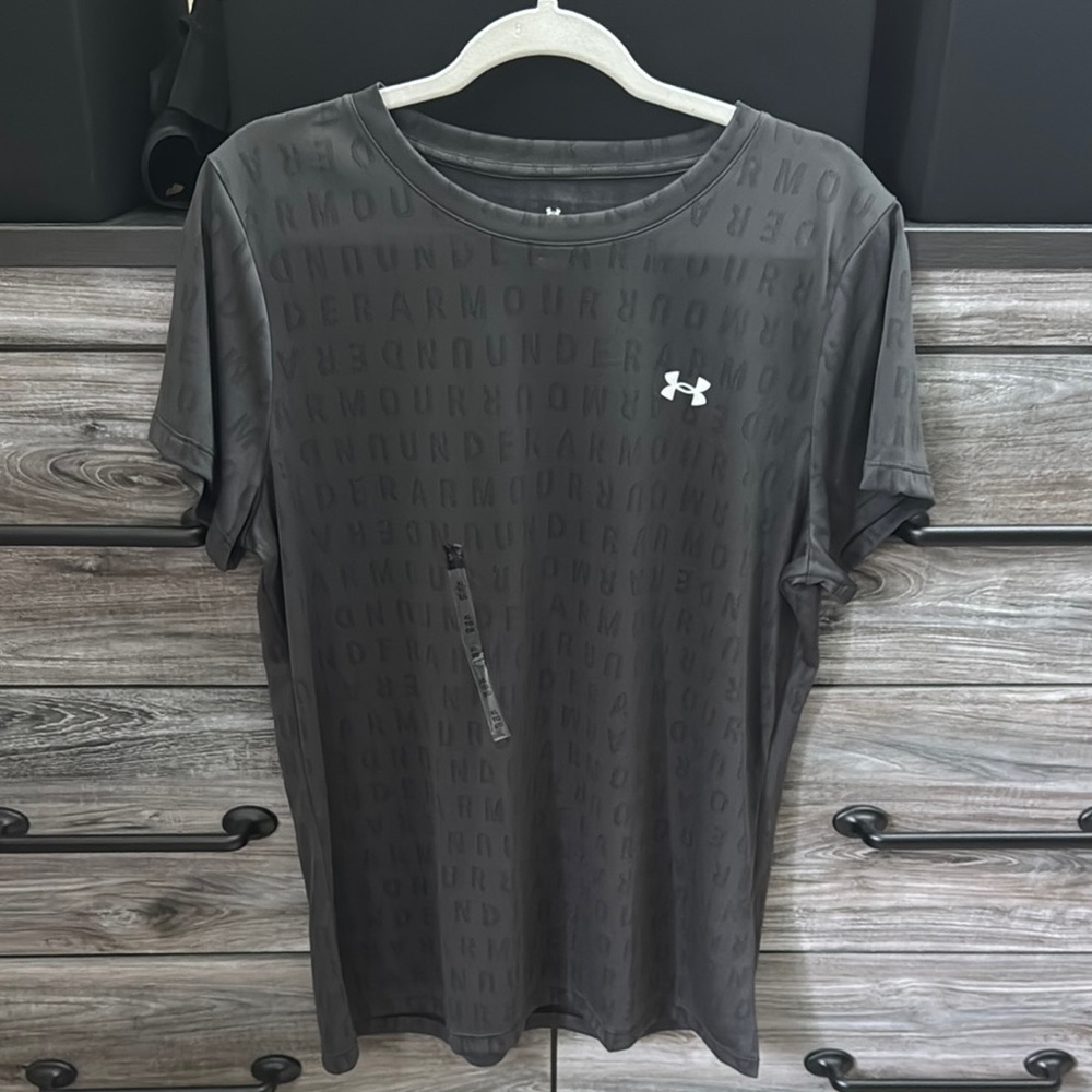 Under Armour Gray Letter Tee